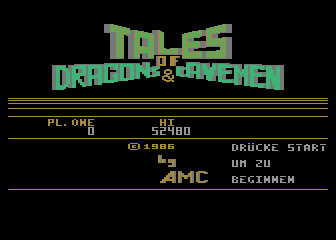 Tales of Dragons and Cavemen atari screenshot