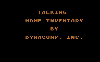 Talking Home Inventory — screenshot 1