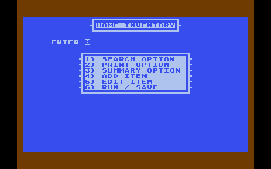 Talking Home Inventory atari screenshot