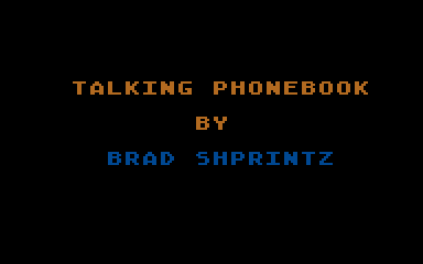 Talking Phonebook