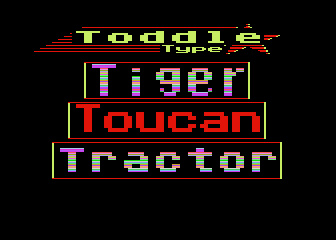 Talking Toddle Type atari screenshot