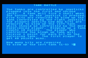 Tank Arkade atari screenshot