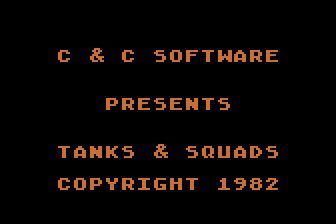Tanks and Squads atari screenshot