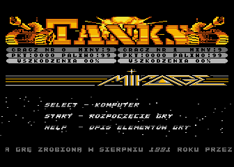 Tanks atari screenshot