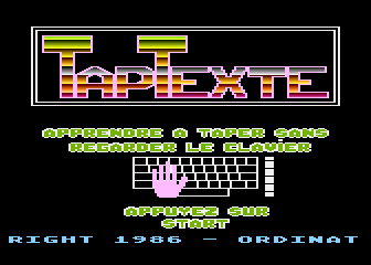 TapTexte atari screenshot