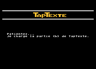 TapTexte atari screenshot
