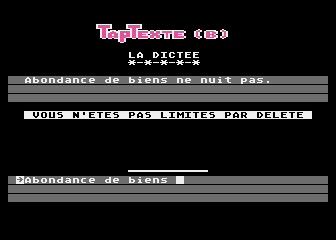 TapTexte atari screenshot