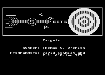 Targets - A Number Game atari screenshot