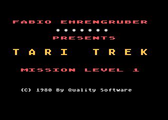 Tari Trek atari screenshot