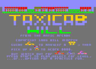 Taxicab Hill atari screenshot