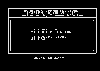 Teasers by Tobbs atari screenshot