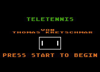 Teletennis atari screenshot