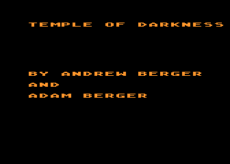 Temple of Darkness atari screenshot