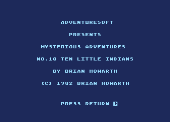 Mysterious Adventure No. 10 - Ten Little Indians — screenshot 1