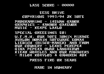 Test Drive atari screenshot
