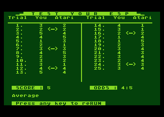 Test Your ESP atari screenshot