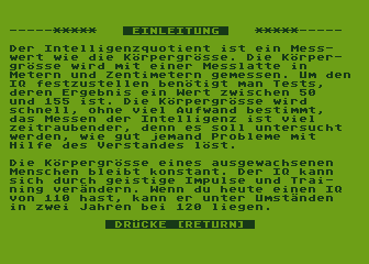 Teste Deinen IQ atari screenshot