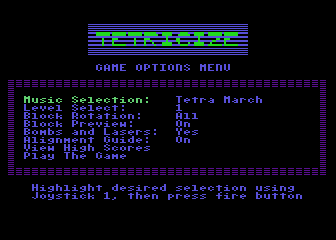 Tetricize atari screenshot