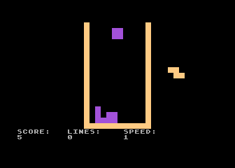 Tetris atari screenshot