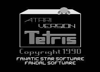 Tetris atari screenshot