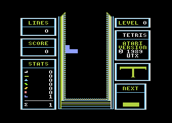 Tetris atari screenshot