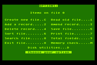 Text-Pro II / Data-Pro II atari screenshot