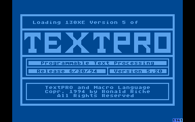 Textpro atari screenshot