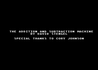 Addition and Subtraction Machine (The) atari screenshot