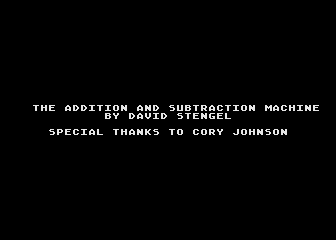 Addition and Subtraction Machine (The) — screenshot 1