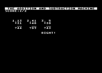 Addition and Subtraction Machine (The) atari screenshot