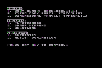 Advanced Marvel Superheroes Game (The) atari screenshot