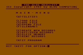 Alog Maillist (The) atari screenshot