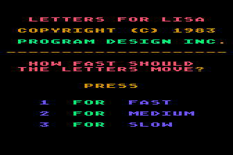 Alphabet Arcade (The) atari screenshot