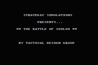 Battle of Shiloh (The) atari screenshot