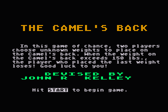 Camel's Back (The) — screenshot 1