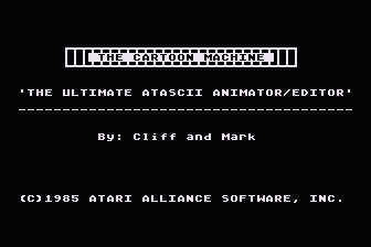 Cartoon Machine (The) atari screenshot