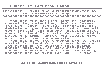 Casebook of Hemlock Soames #3 (The) atari screenshot