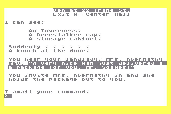 Casebook of Hemlock Soames (The) atari screenshot