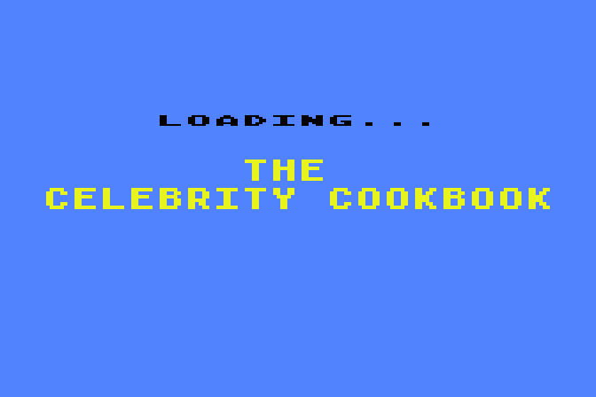 Celebrity Cookbook - Volume 1 (The) atari screenshot