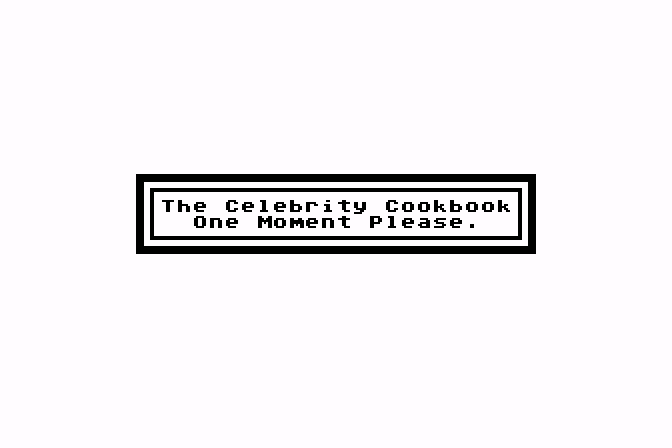 Celebrity Cookbook - Volume 1 (The) atari screenshot