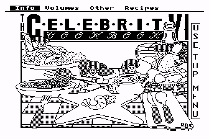 Celebrity Cookbook - Volume 1 (The) atari screenshot