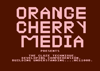 Cloze Technique for Developing Comprehension (The) atari screenshot