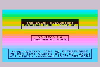 Color Accountant (The) atari screenshot