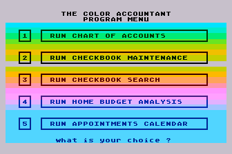 Color Accountant (The) atari screenshot
