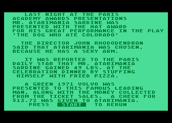 Daily Star (The) atari screenshot