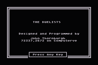 Duelists (The) atari screenshot