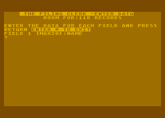 Filing Clerk (The) atari screenshot