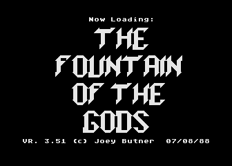 Fountain of the Gods (The) atari screenshot