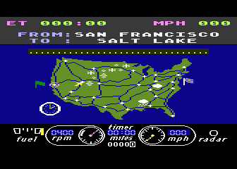 Great American Cross-Country Road Race (The) atari screenshot