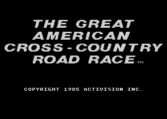 Great American Cross-Country Road Race (The) atari screenshot